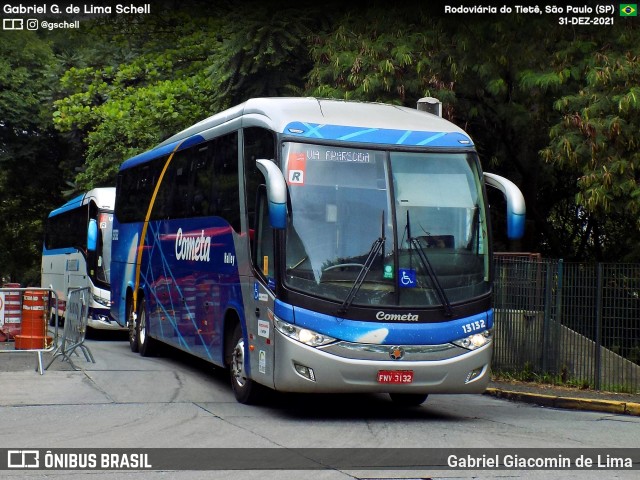 Viação Cometa 13132 na cidade de São Paulo, São Paulo, Brasil, por Gabriel Giacomin de Lima. Número da foto: #12628359.