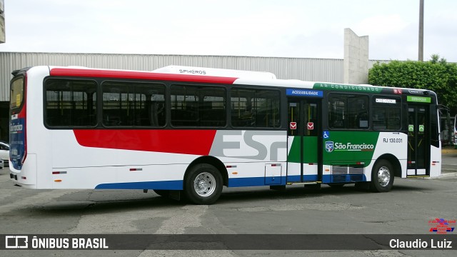 Expresso São Francisco RJ 130.031 na cidade de Nilópolis, Rio de Janeiro, Brasil, por Claudio Luiz. Número da foto: #12629446.