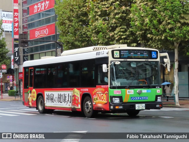 Toei Bus B786 na cidade de Minato, Tokyo, Japão, por Fábio Takahashi Tanniguchi. Número da foto: #12629043.
