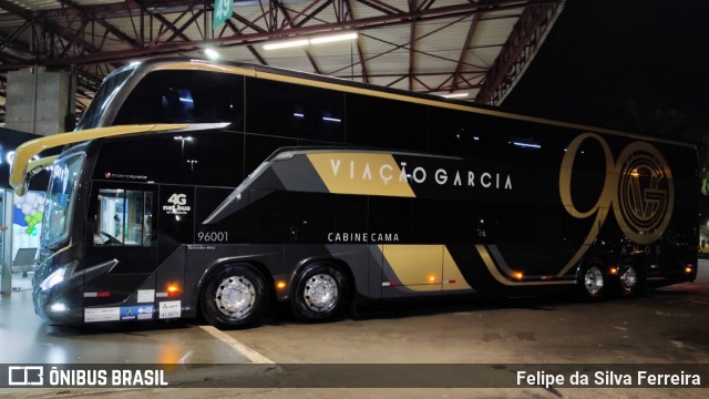 Viação Garcia 96001 na cidade de Londrina, Paraná, Brasil, por Felipe da Silva Ferreira. Número da foto: #12629916.