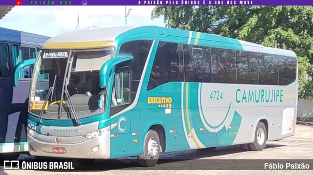 Auto Viação Camurujipe 4724 na cidade de Vitória da Conquista, Bahia, Brasil, por Fábio Paixão. Número da foto: #12629599.