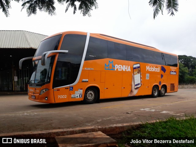 Empresa de Ônibus Nossa Senhora da Penha 7002 na cidade de Maringá, Paraná, Brasil, por João Vitor Bezerra Destefani. Número da foto: #12628045.