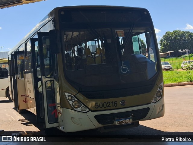 BsBus Mobilidade 500216 na cidade de Brazlândia, Distrito Federal, Brasil, por Pietro Ribeiro. Número da foto: #12627893.