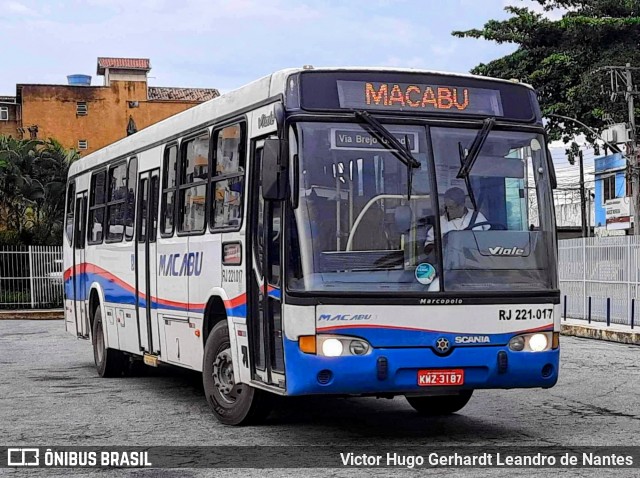 Transportadora Macabu RJ 221.017 na cidade de Macaé, Rio de Janeiro, Brasil, por Victor Hugo Gerhardt Leandro de Nantes. ID da foto: 11832258.