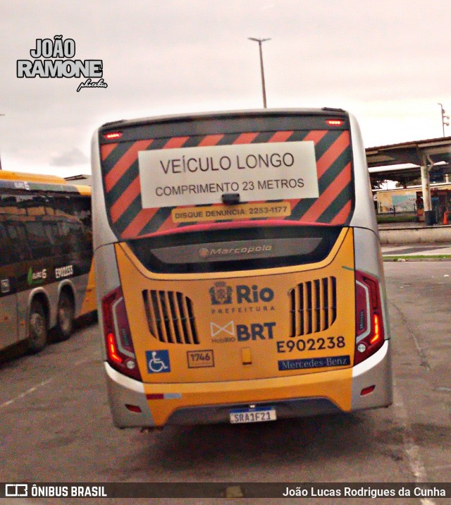 Mobi Rio E902238 na cidade de Rio de Janeiro, Rio de Janeiro, Brasil, por João Lucas Rodrigues da Cunha. Número da foto: #11833306.