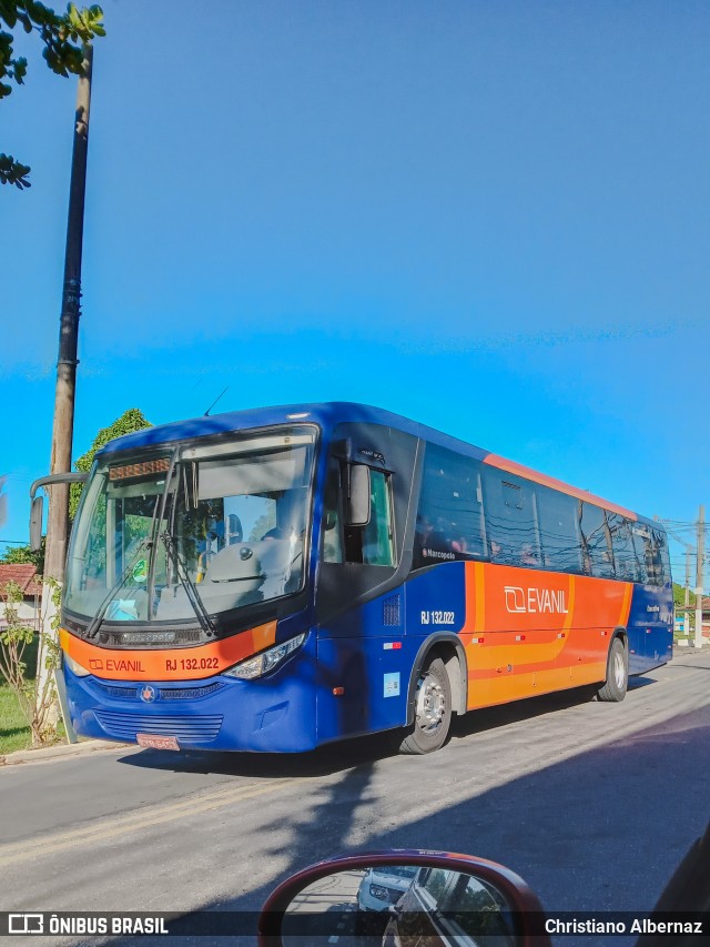 Evanil Transportes e Turismo RJ 132.022 na cidade de Rio Bonito, Rio de Janeiro, Brasil, por Christiano Albernaz. ID da foto: 11832756.