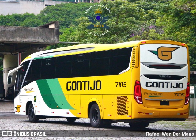 Empresa Gontijo de Transportes 7105 na cidade de Belo Horizonte, Minas Gerais, Brasil, por Rafael Wan Der Maas. ID da foto: 11832913.