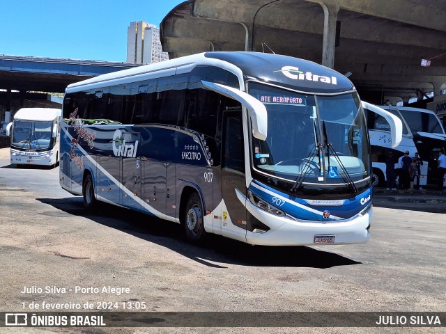 Citral Transporte e Turismo 907 na cidade de Porto Alegre, Rio Grande do Sul, Brasil, por JULIO SILVA. Número da foto: #11834524.