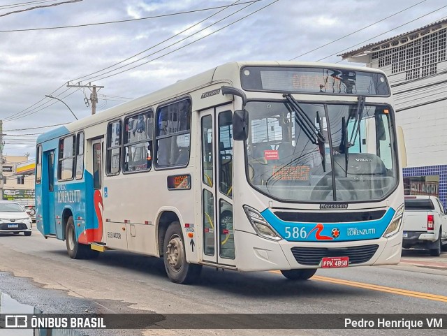 Expresso Lorenzutti 586 na cidade de Guarapari, Espírito Santo, Brasil, por Pedro Henrique VM. ID da foto: 11832850.