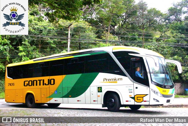 Empresa Gontijo de Transportes 7105 na cidade de Belo Horizonte, Minas Gerais, Brasil, por Rafael Wan Der Maas. ID da foto: 11832917.