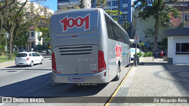 Auto Viação 1001 RJ 108.115 na cidade de Petrópolis, Rio de Janeiro, Brasil, por Zé Ricardo Reis. ID da foto: 11833111.