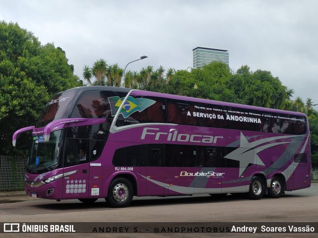 Frilocar Viagem e Turismo RJ 894.008 na cidade de Curitiba, Paraná, Brasil, por Andrey  Soares Vassão. ID da foto: 11831976.