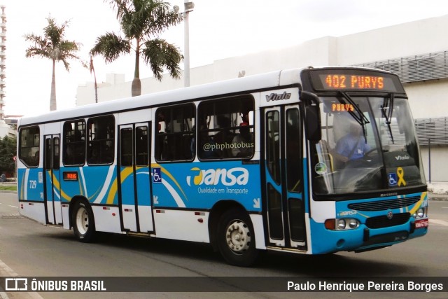 TRANSA - Transa Transporte Coletivo 729 na cidade de Três Rios, Rio de Janeiro, Brasil, por Paulo Henrique Pereira Borges. ID da foto: 11832952.