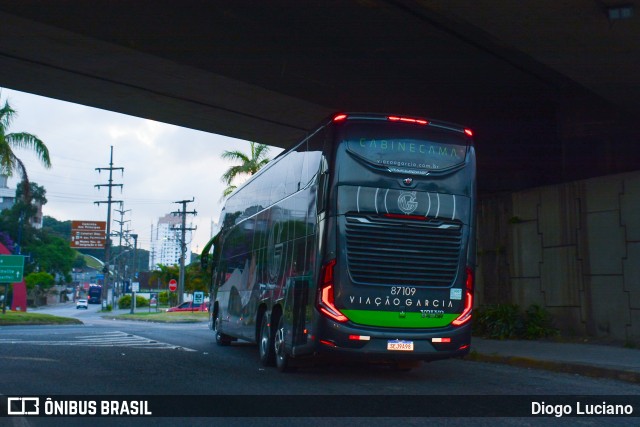Viação Garcia 87109 na cidade de Joinville, Santa Catarina, Brasil, por Diogo Luciano. Número da foto: #11856932.