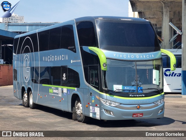 Viação Garcia 8663 na cidade de Porto Alegre, Rio Grande do Sul, Brasil, por Emerson Dorneles. Número da foto: #11857038.