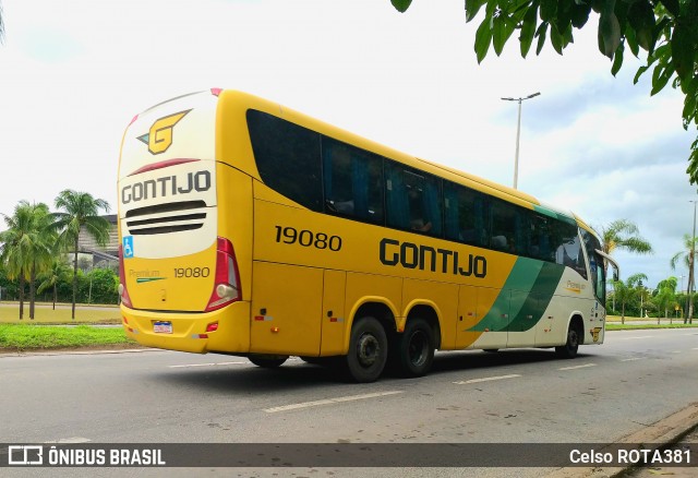 Empresa Gontijo de Transportes 19080 na cidade de Ipatinga, Minas Gerais, Brasil, por Celso ROTA381. ID da foto: 11856848.