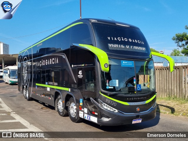 Viação Garcia 98120 na cidade de Porto Alegre, Rio Grande do Sul, Brasil, por Emerson Dorneles. Número da foto: #11857064.