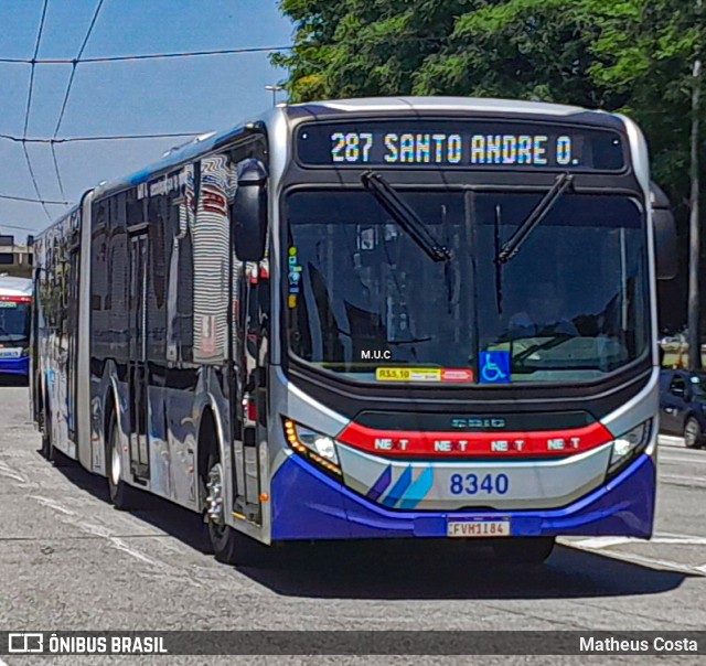 Next Mobilidade - ABC Sistema de Transporte 8340 na cidade de São Bernardo do Campo, São Paulo, Brasil, por Matheus Costa. Número da foto: #11855703.