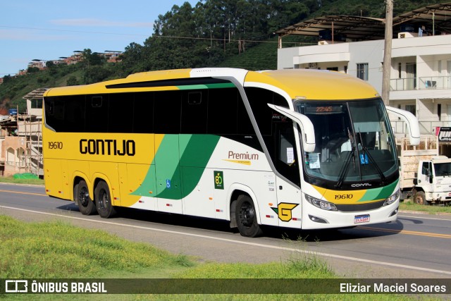 Empresa Gontijo de Transportes 19610 na cidade de Ibatiba, Espírito Santo, Brasil, por Eliziar Maciel Soares. ID da foto: 11857579.