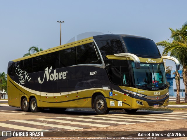 Nobre Turismo 2202 na cidade de Campo Grande, Mato Grosso do Sul, Brasil, por Adriel Alves - @A2Bus. Número da foto: #11856717.