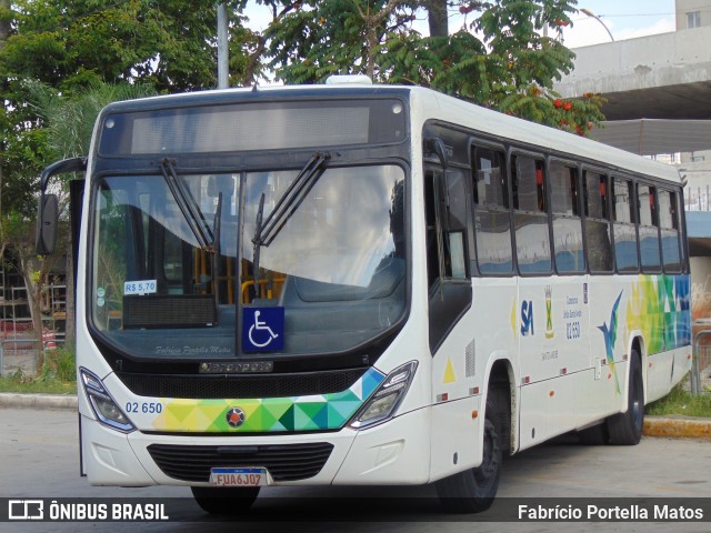 Viação Vaz 02 650 na cidade de Santo André, São Paulo, Brasil, por Fabrício Portella Matos. ID da foto: 11856689.