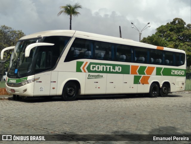 Empresa Gontijo de Transportes 21660 na cidade de Fortaleza, Ceará, Brasil, por Emanuel Pereira. ID da foto: 11855983.