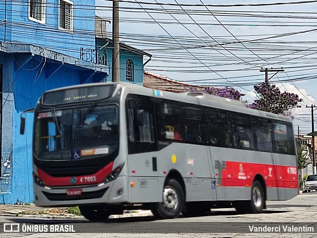 Pêssego Transportes 4 7603 na cidade de São Paulo, São Paulo, Brasil, por Vanderci Valentim. ID da foto: 11856962.