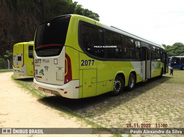 Itajaí Transportes Coletivos 2077 na cidade de Campinas, São Paulo, Brasil, por Paulo Alexandre da Silva. Número da foto: #11859930.