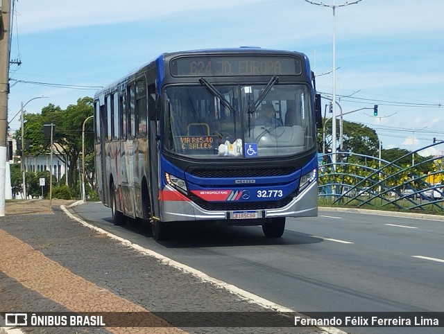 Transportes Capellini 32773 na cidade de Americana, São Paulo, Brasil, por Fernando Félix Ferreira Lima. ID da foto: 11858457.