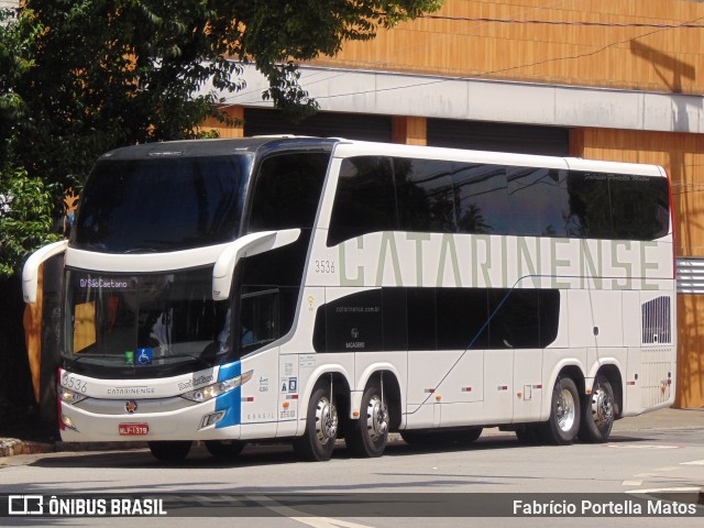 Auto Viação Catarinense 3536 na cidade de São Caetano do Sul, São Paulo, Brasil, por Fabrício Portella Matos. Número da foto: #11859863.