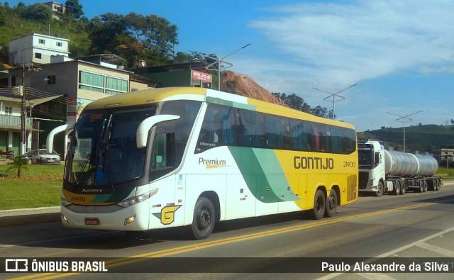 Empresa Gontijo de Transportes 21400 na cidade de Fervedouro, Minas Gerais, Brasil, por Paulo Alexandre da Silva. ID da foto: 11859188.