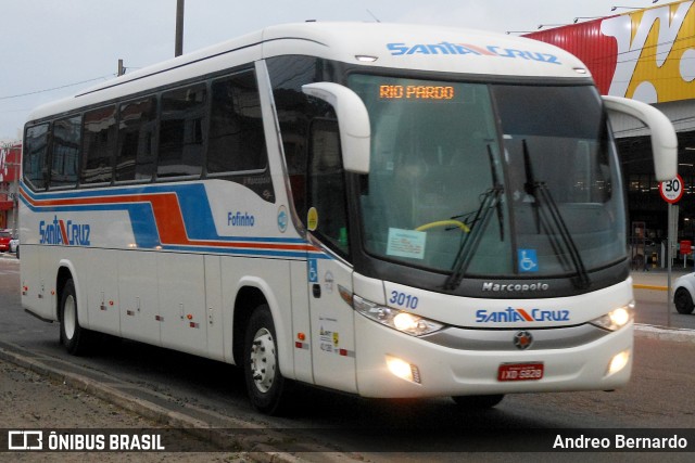 VUSC - Viação União Santa Cruz 3010 na cidade de Tramandaí, Rio Grande do Sul, Brasil, por Andreo Bernardo. ID da foto: 11859968.