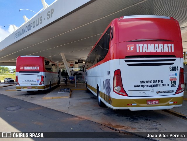 Expresso Itamarati 6604 na cidade de Fernandópolis, São Paulo, Brasil, por João Vitor Pereira. ID da foto: 11858416.