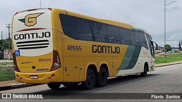 Empresa Gontijo de Transportes 18555 na cidade de Vitória da Conquista, Bahia, Brasil, por Flávio  Santos. ID da foto: 11858920.