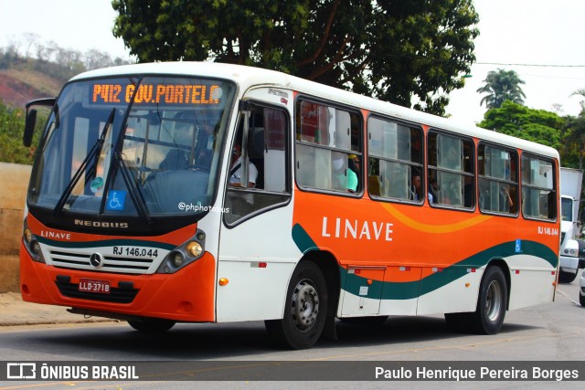 Linave Transportes RJ 146.044 na cidade de Paty do Alferes, Rio de Janeiro, Brasil, por Paulo Henrique Pereira Borges. ID da foto: 11860211.