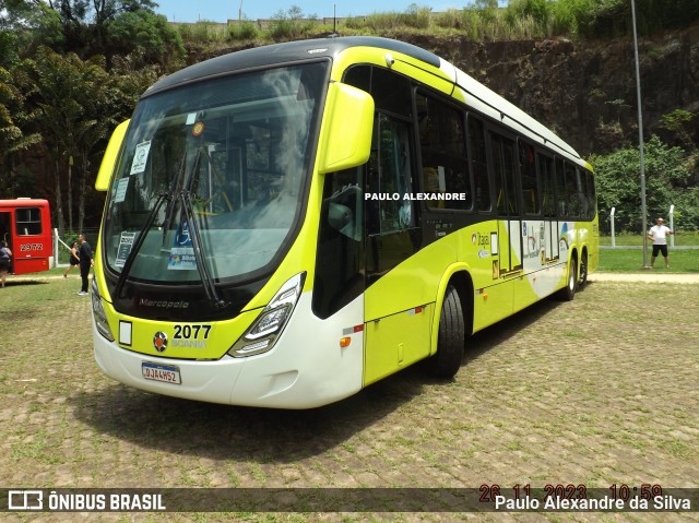 Itajaí Transportes Coletivos 2077 na cidade de Campinas, São Paulo, Brasil, por Paulo Alexandre da Silva. ID da foto: 11859923.