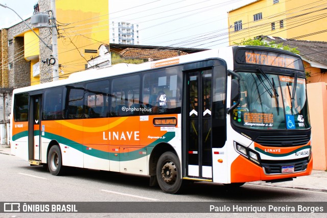 Linave Transportes RJ 146.045 na cidade de Nilópolis, Rio de Janeiro, Brasil, por Paulo Henrique Pereira Borges. ID da foto: 11860284.