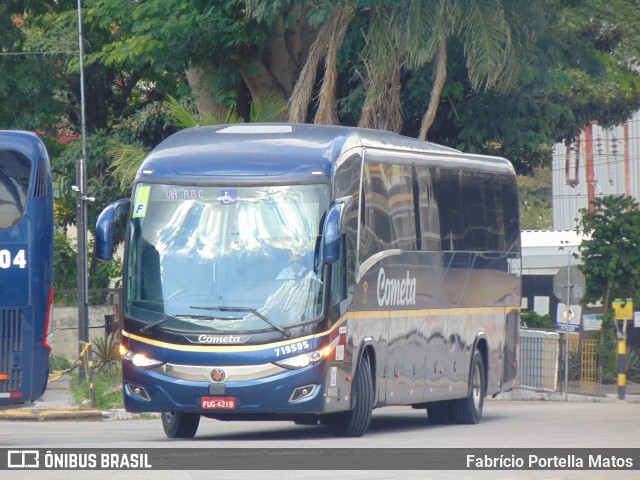 Viação Cometa 719505 na cidade de Santo André, São Paulo, Brasil, por Fabrício Portella Matos. ID da foto: 11860012.