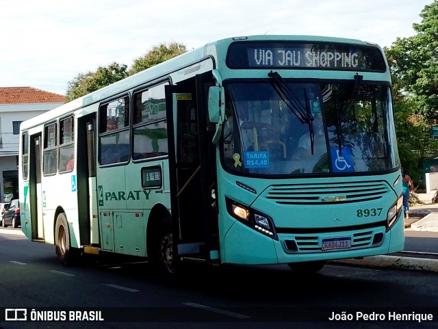 Viação Paraty 8937 na cidade de Jaú, São Paulo, Brasil, por João Pedro Henrique. ID da foto: 11858622.