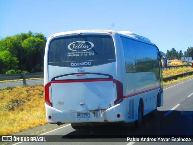 Buses Villar PKSZ40 na cidade de Parral, Linares, Maule, Chile, por Pablo Andres Yavar Espinoza. ID da foto: 11859270.