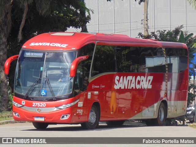 Viação Santa Cruz 27520 na cidade de Santo André, São Paulo, Brasil, por Fabrício Portella Matos. ID da foto: 11860240.