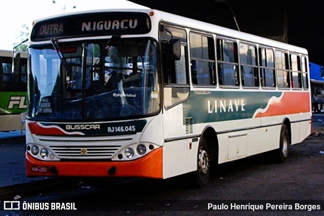 Linave Transportes RJ 146.045 na cidade de Nova Iguaçu, Rio de Janeiro, Brasil, por Paulo Henrique Pereira Borges. ID da foto: 11860270.