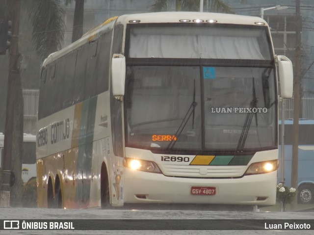 Empresa Gontijo de Transportes 12890 na cidade de Vitória, Espírito Santo, Brasil, por Luan Peixoto. ID da foto: 11861983.