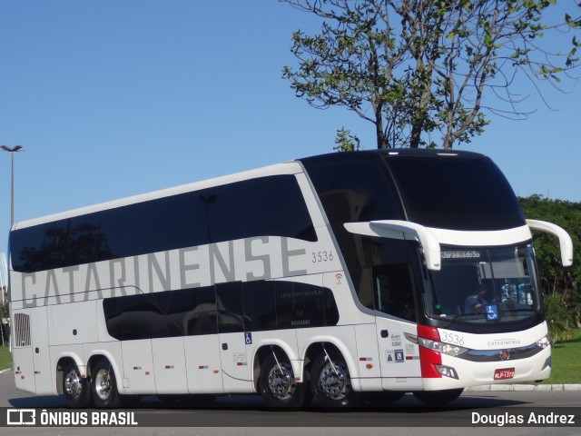 Auto Viação Catarinense 3536 na cidade de Florianópolis, Santa Catarina, Brasil, por Douglas Andrez. ID da foto: 11861128.