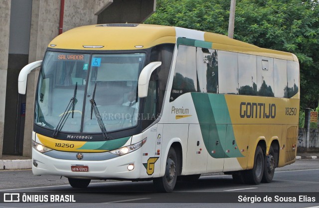 Empresa Gontijo de Transportes 18250 na cidade de Campinas, São Paulo, Brasil, por Sérgio de Sousa Elias. ID da foto: 11862641.