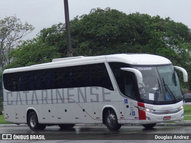 Auto Viação Catarinense 3446 na cidade de Florianópolis, Santa Catarina, Brasil, por Douglas Andrez. Número da foto: #11861127.