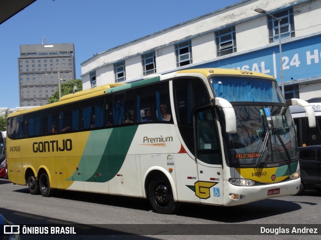 Empresa Gontijo de Transportes 14760 na cidade de Rio de Janeiro, Rio de Janeiro, Brasil, por Douglas Andrez. ID da foto: 11864432.