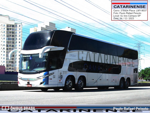 Auto Viação Catarinense 319304 na cidade de São José dos Campos, São Paulo, Brasil, por Paulo Rafael Peixoto. Número da foto: #11863654.