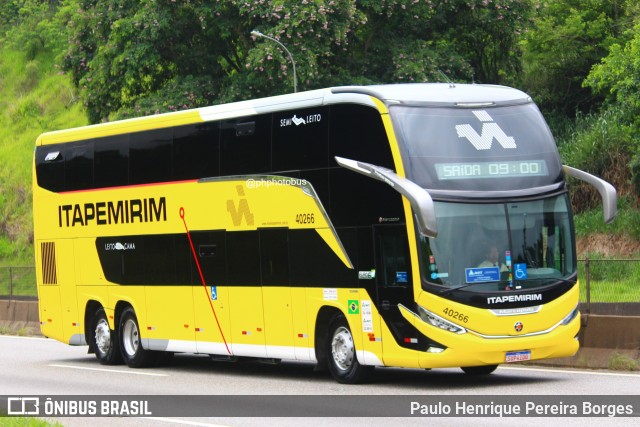 Viação Nova Itapemirim 40266 na cidade de Piraí, Rio de Janeiro, Brasil, por Paulo Henrique Pereira Borges. Número da foto: #11866103.