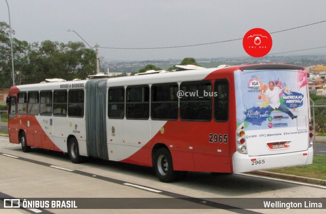 Itajaí Transportes Coletivos 2965 na cidade de Campinas, São Paulo, Brasil, por Wellington Lima. ID da foto: 11866882.